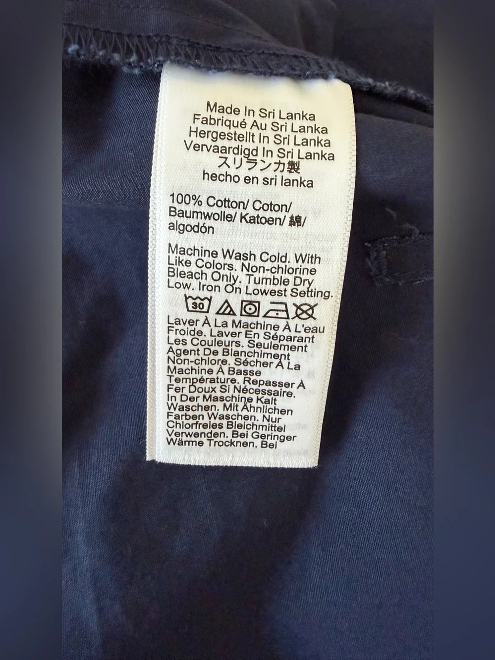 J.Crew Luna Pant with Removable Paracord Navy Size M NWT